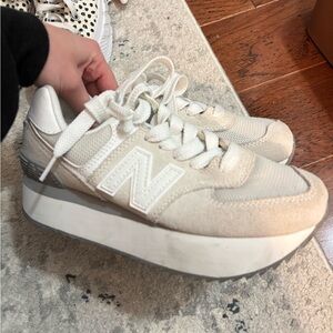 New Balance Women's 574+ platform Sneakers